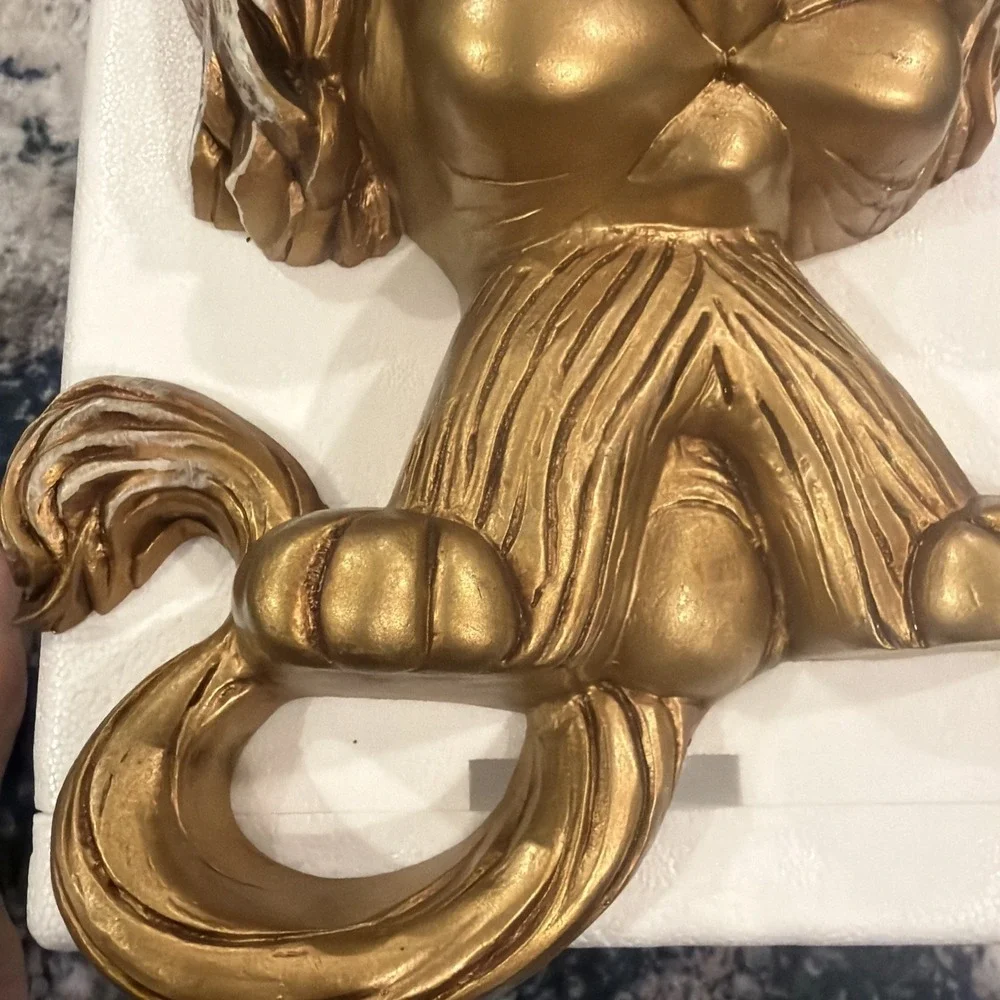 Vintage HOMCO 1970's Retro Leo Astrology Gold LION Wall Hanging Decor‎ 13